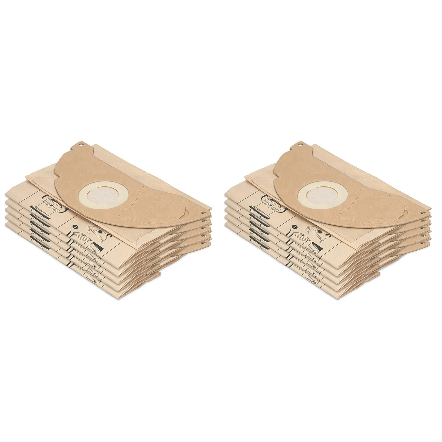 A01F-20 Pack Vacuum Cleaner Bags Compatible For Karcher WD2, MV2, Replaces For Karcher 6.904-322.0