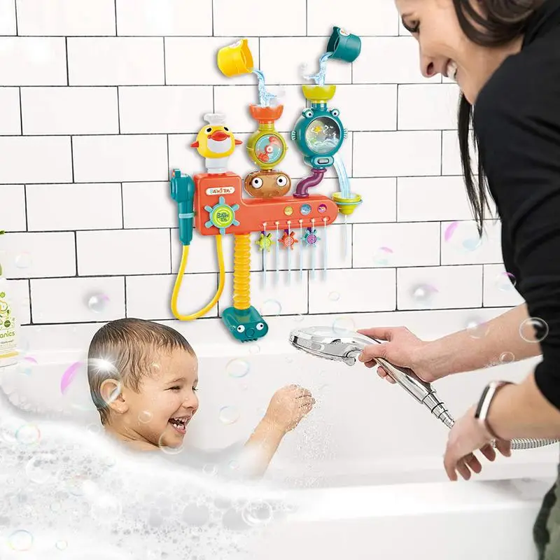 Pipes Bath Time Toys Bath Time Toys Bathtub Toy Educational Toys With Pipes & Valves Toddler Sensory Toys Shower Toys