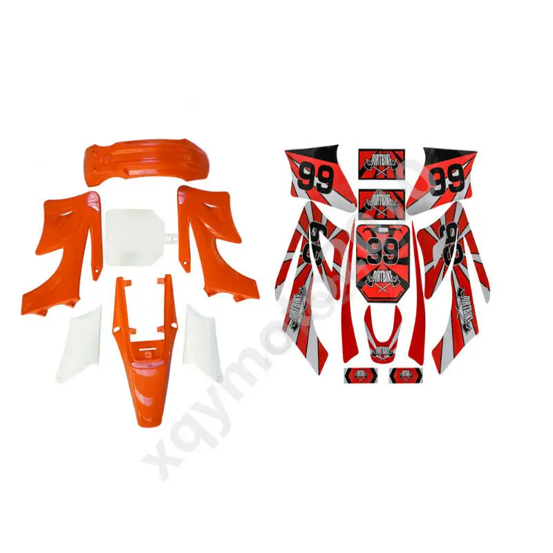 Kit parafango in plastica adesivi decalcomanie per Apollo Orion 125cc 140cc 150cc PIT bike