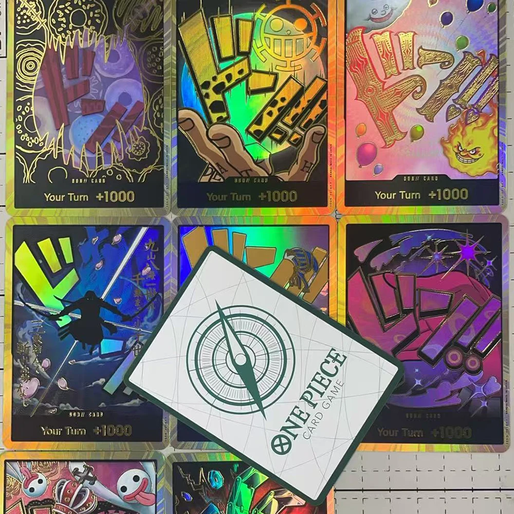 

Новый OPCG TCG GOLD DON! Лучшая коллекционная карта PRB-01, английская SUPER PARALLEL FOIL NM Zoro Perona Trafalgar Law Gold Flash Gift