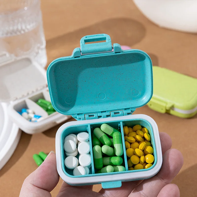 3 شبكات تشيكاوا حبوب صندوق الكرتون المحمولة السفر الأدوية تخزين الحاويات منظم حبوب منع الحمل اللوحي علبة حبوب منع الحمل Pastillero #4