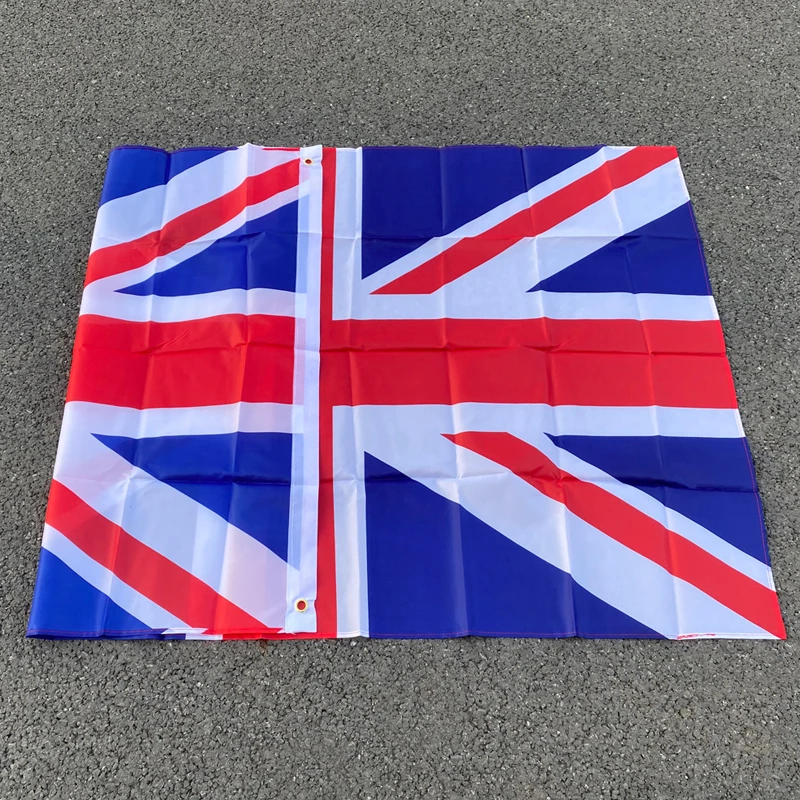 Aerlxemrbrae Vlag Grote Britse Banner Vlag 5 * 3FT 90*150Cm Verenigde Koninkrijk Nationale Polyster Uk Vlag