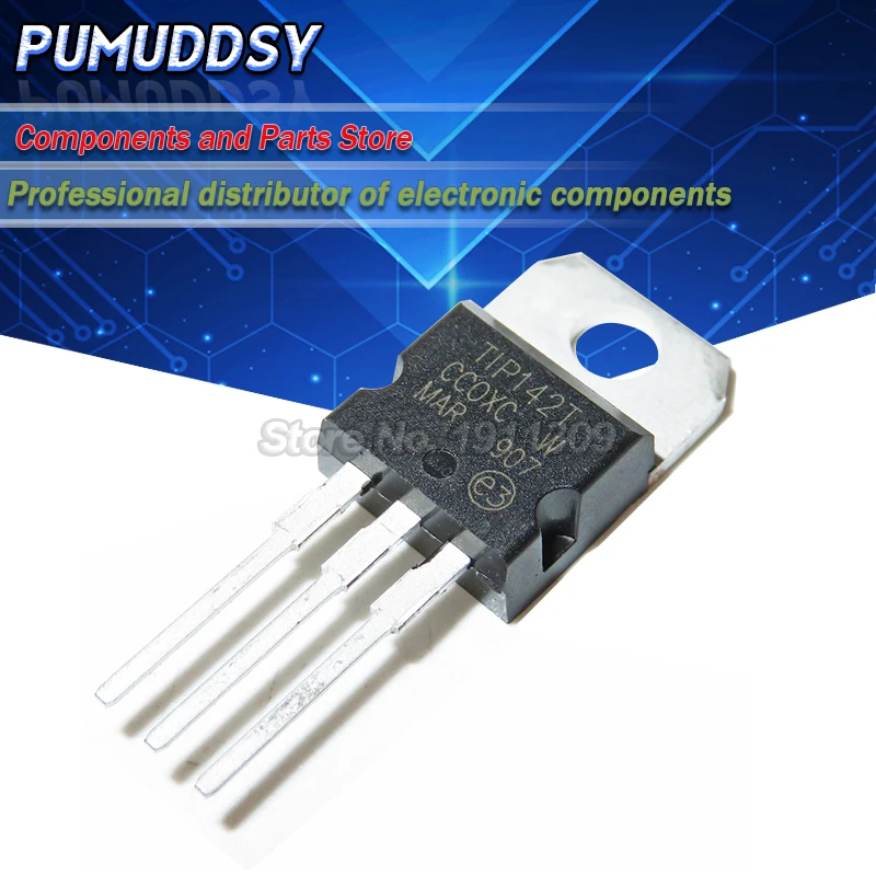 10PCS TIP142T TIP142 TO-220 NPN Darlington Transistor 100V / 15A IC
