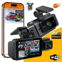 NEW WIFI Dash Cam for Car 2/3 Channel Front Rear Camera 1080P Video Recorder Dashcam Black Box Car DVR OptionalRear View Camera