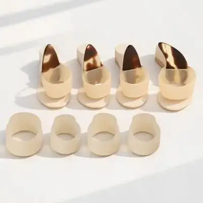 

8pcs Silicone Guzheng Nail Protectors Reusable Adjustable Finger Covers Non-Stick Comfortable Picks Zither Practice Accessories