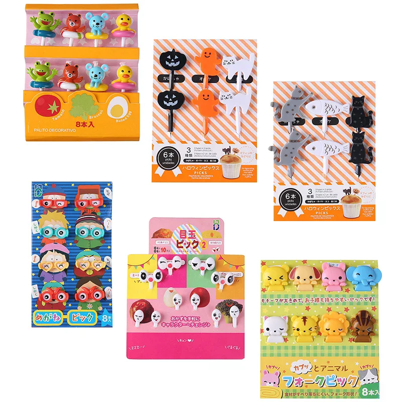 Fork Cartoon Mini Animal Household Food Selection Children Snacks Cake Dessert Food Fruit Fork Party Decoration Fruit