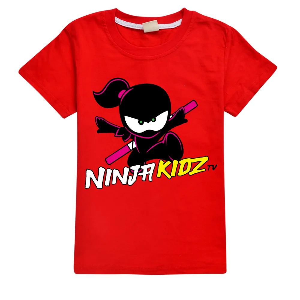 NINJA KIDZ Kids Clothes Summer Boys Fashion Short Sleeve T-Shirt boys graphic tee Baby Girls Tops Children Clothes