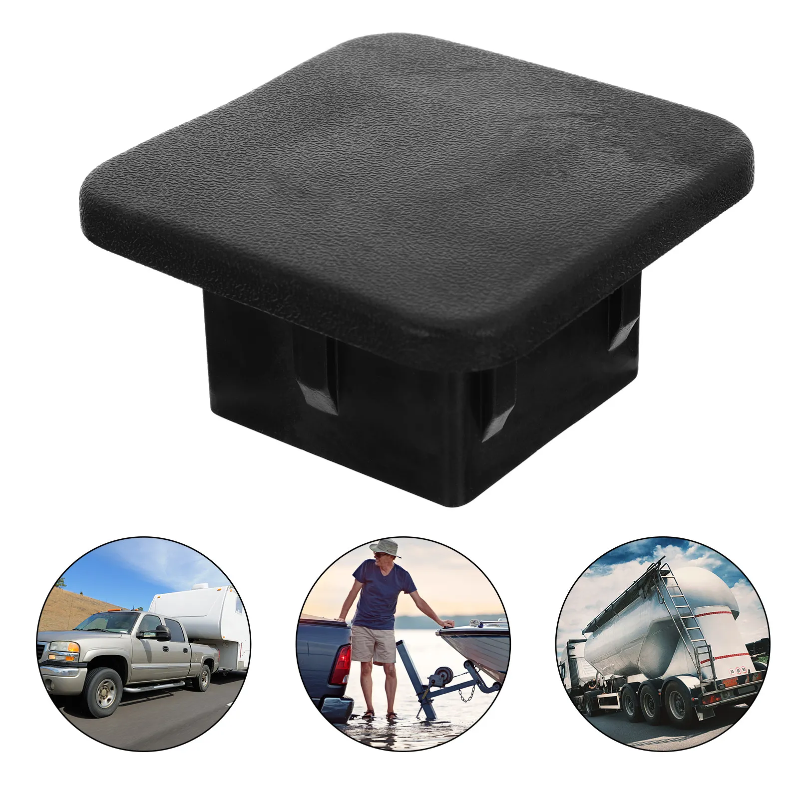 Trailer Hitch Tube Cover Rubber Protective Flexible Trailer Hitch Tube Plug Caps Easy Install Prevent Mud Snow Water