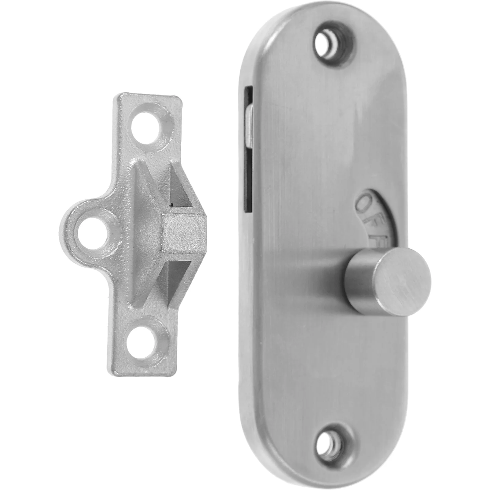 Sliding Lock 90 Degree Right Angle Buckle Privacy Barn Door Latches Stainless Steel Easy Install Security GateLatch For