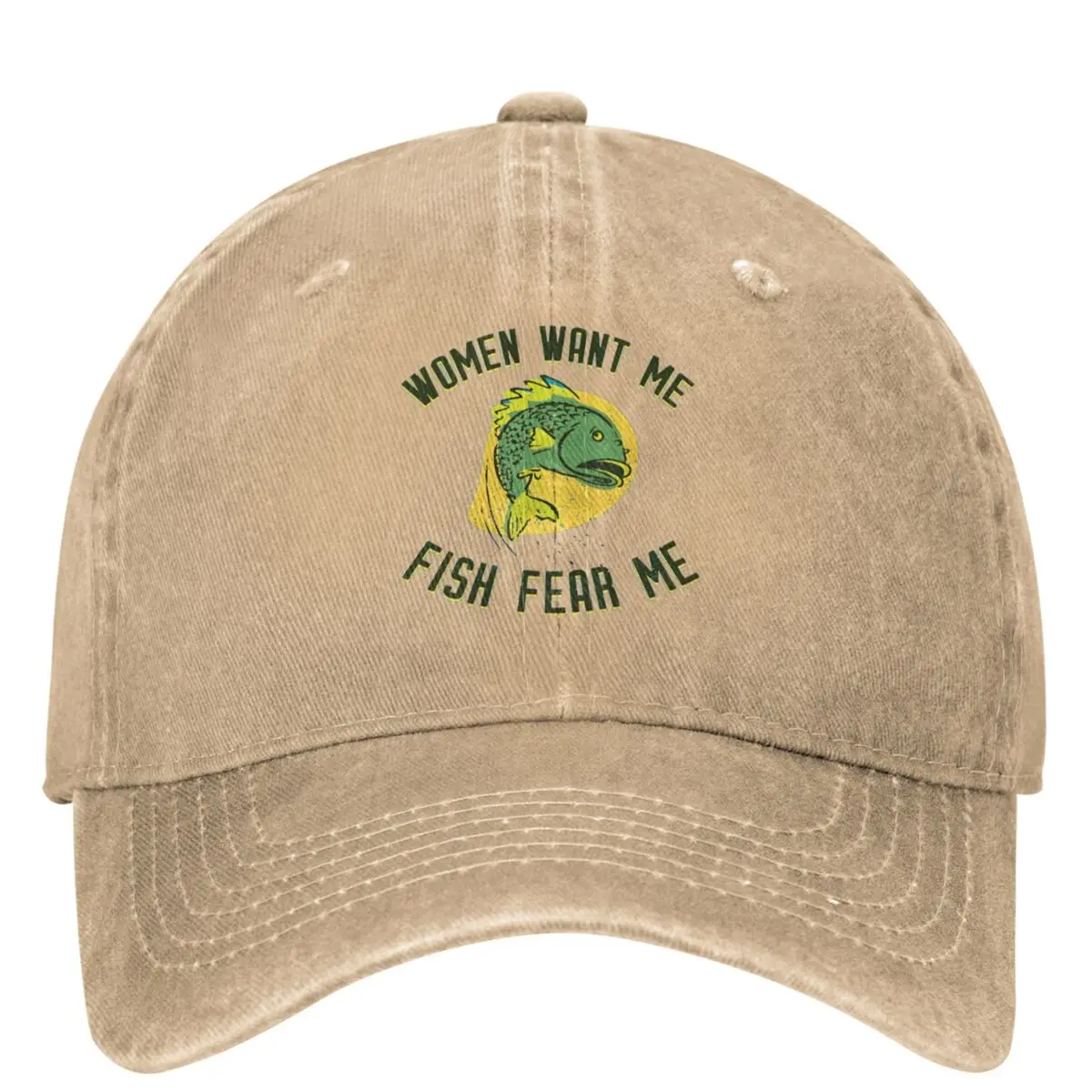 Women Want Me Fish Fear Me Baseball Cap Men Adult Design Hip Hop Hats Summer Casual Kpop Rock Baseball Caps