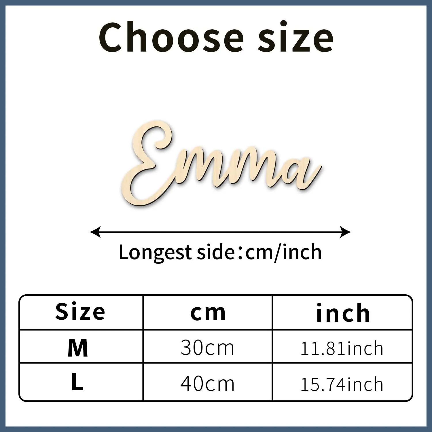 1pc Personalized Custom Wooden Name Tag, Customized Name, Wall Art Decoration, Living Room and Bedroom Decoration, Suitable for view 5