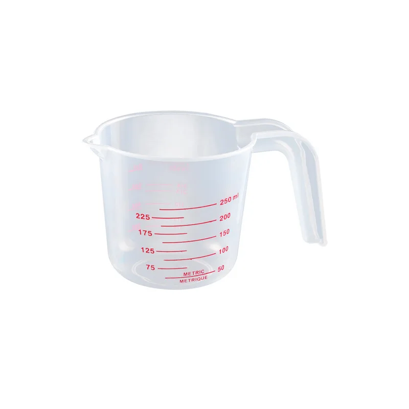 Food-grade Thickened Plastic Measuring Cup with Handle Transparent Scale Cup Baking Cold Kettle Beaker Milliliter Cup Measuring