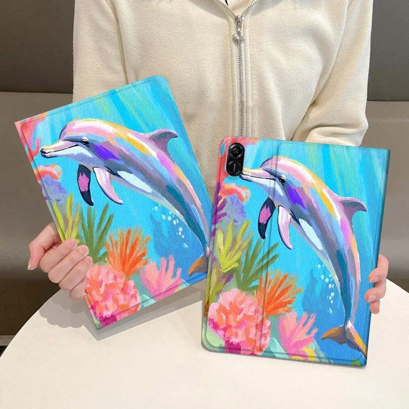 

Pattern Marine Life For Honor Magic Pad 6 7 X8 V6 V7 Pro V8 X9 8 V8 9 13 X8a 2 V9 GT X9a X9 GT2 13.3 Inch Tablet Case