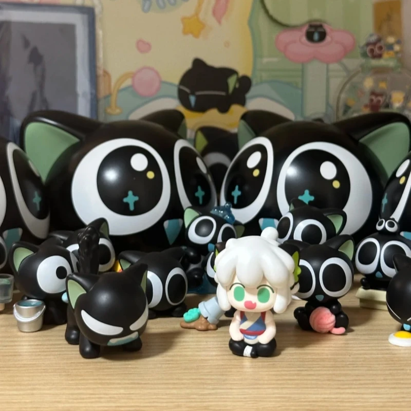 Figurka Anime Luo Xiaohei z Serii Daily, Blind Box, Dostępna Od Ręki, Małe Elementy, Urocza Laleczka, Modny Model, Dekoracja, Zabawka, Prezent na Festiwal