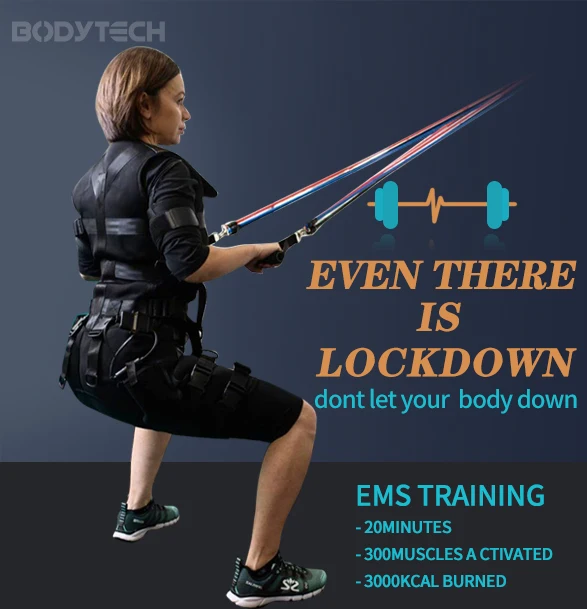 

Professional Wireless Electro Fitness Training Ems Suit For Gym Studios