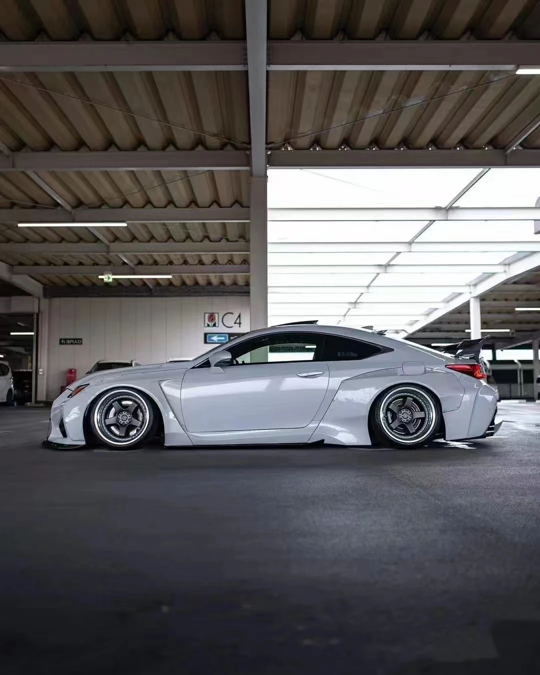 2022 new products RCF wide bodyki body kit For Le xus RCF front shovel rear Diffuser Side skirts