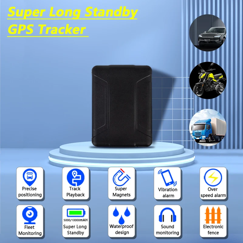 

WT07 GPS Tracker with Strong Magnet for cars and trucks GPS tracking device free platform 5000 10000 mAh