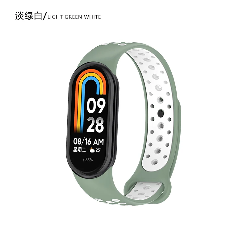 Silicone Strap For Xiaomi miband 8 Smart Watch Sports Soft Comfort Replacement Bracelet Wristband For Mi Band 8 Correa Accessory