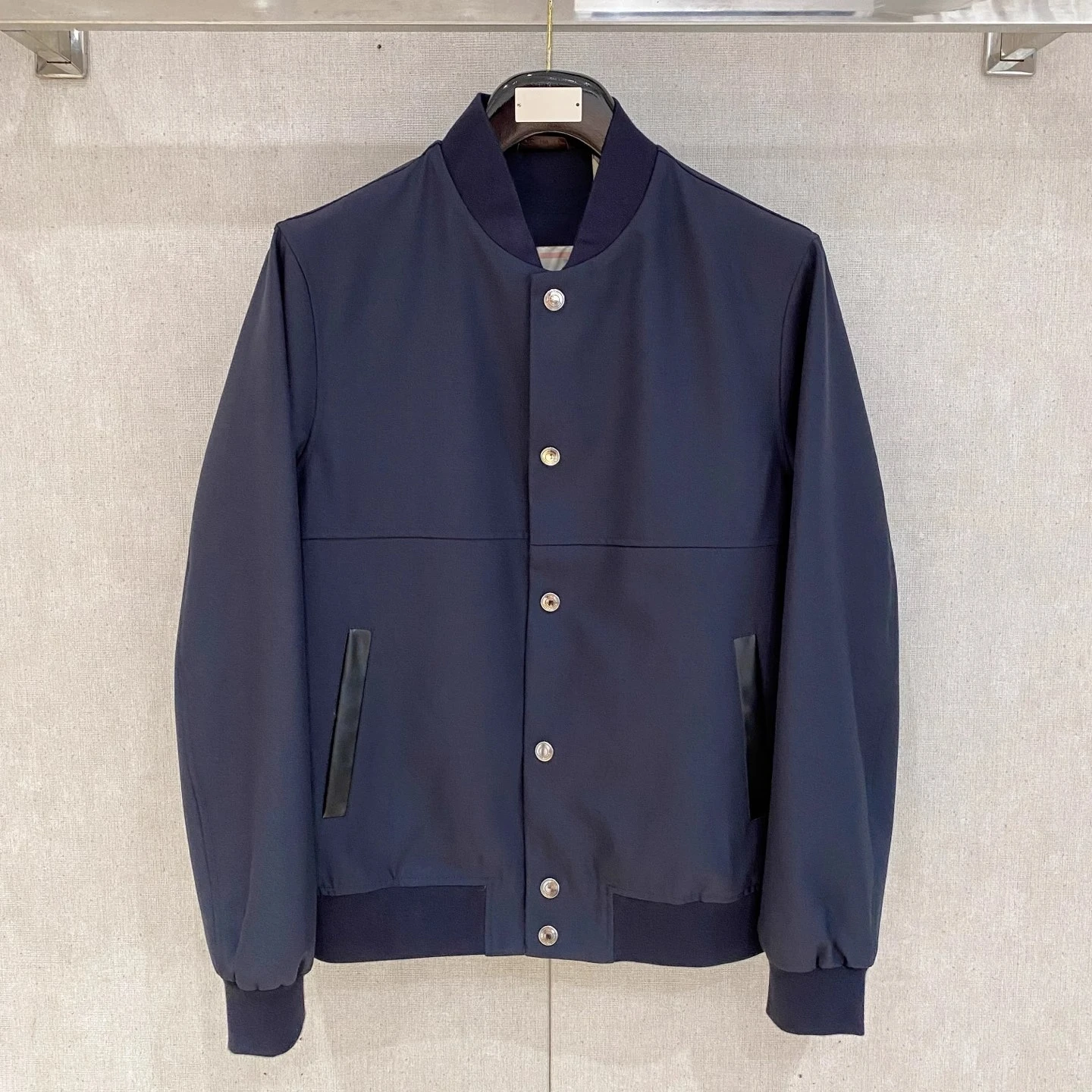 

LP Italy 25aw Solid Color Baseball Collar Flight Jacket