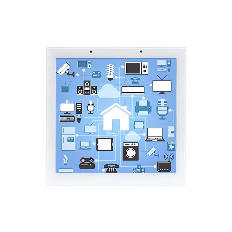 YC-SM41P Flush Mount Mini Smart Home Dashboard With Light And Temperature & Humidity Sensor