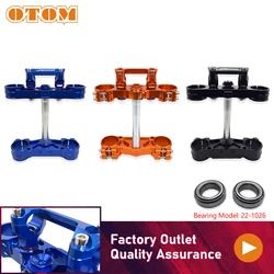 OTOM Motorcycle Triple Clamps Steering Stem And Clamp Riser Adaptor For KTM SX SXF EXC XCW HUSQVARNA FC TC FE TE 125 250 350 450