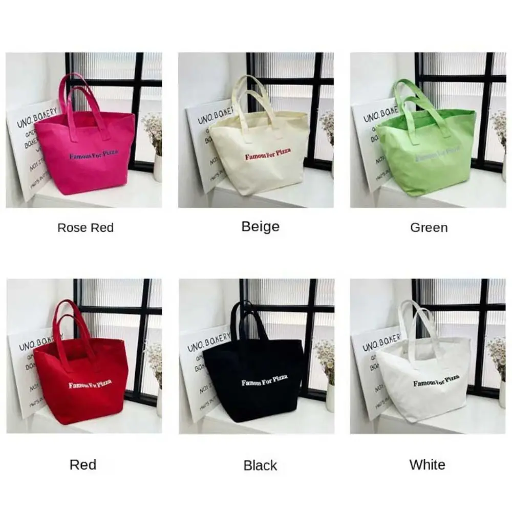 Large Capacity Canvas Tote Bags for Work Commuting Carrying Bag College Style Student Outfit Book Shoulder Bag