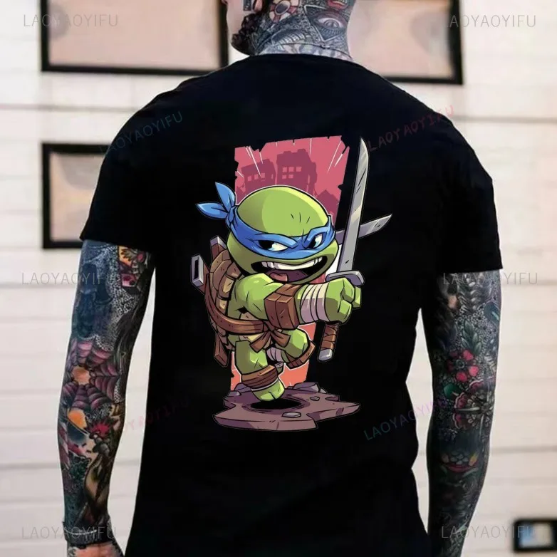 Cartoon Ninja T-shirt for men Custom Fashion Cool manga design short sleeve men's T-shirt casual top Harajuku Streetwear for