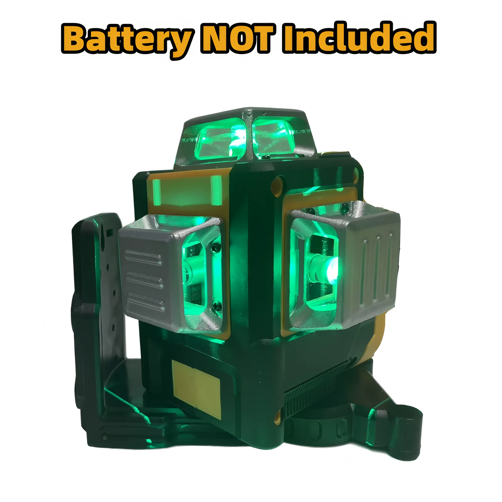 Laser Level 12 Lines 3 Sides*360 Degree Horizontal & Vertical Green Beams Meter Self-Leveling Laser Tools For DeWALT 20V Battery - view 2