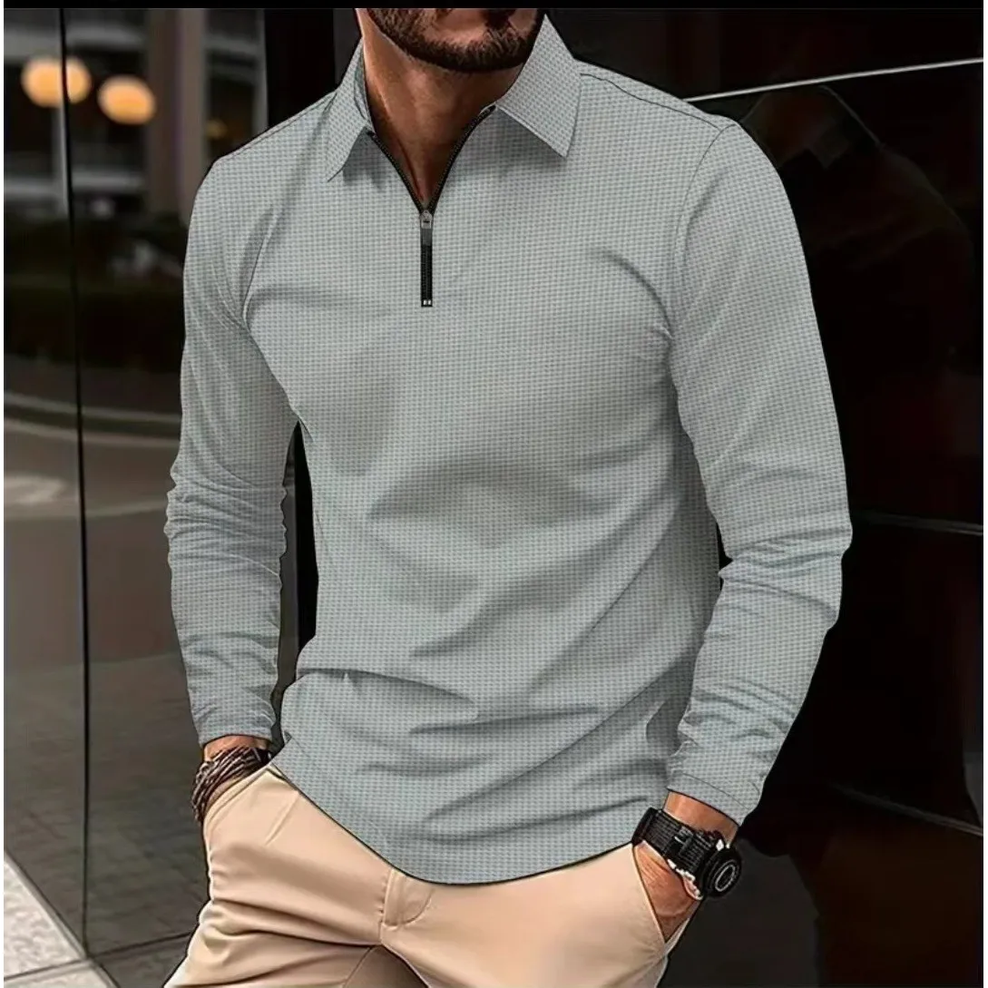 Men's plus Size Long Sleeve  Shirt Thin Cool Feeling City Walk Suitable Clean Fit Style Vestibulum at Tellus Fusce Viverra