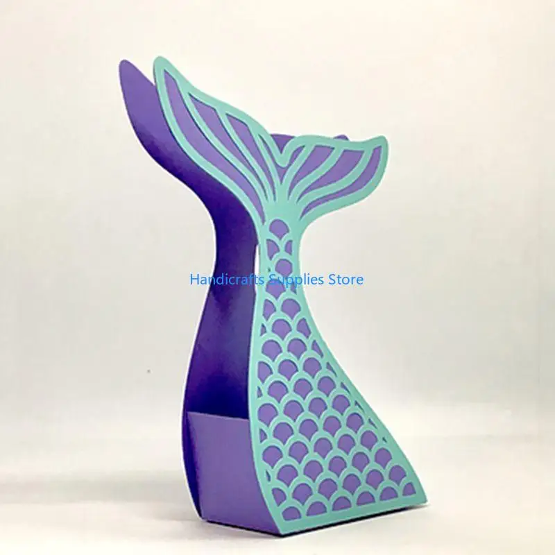 R1WA Fishtail Metal Cutting Dies Stencil Scrapbooking DIY Album Stamp Paper Card Embossing Decor