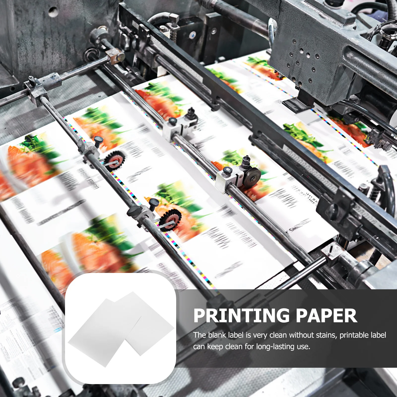 

Matte Silver Sticker Label Printer Paper Printable Waterproof Labels For Mailing Shipping Organization Large Blank Label