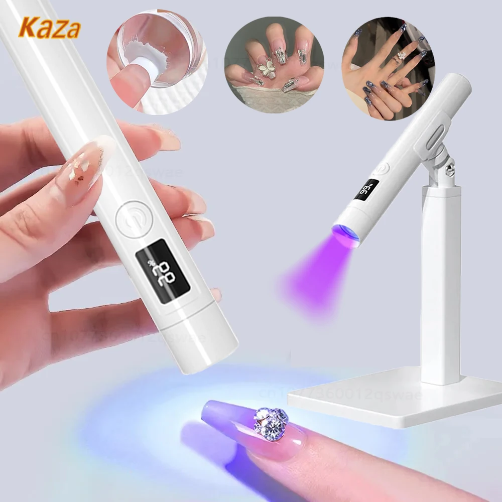 Portátil Mini UV LED prego lâmpada, secagem rápida luz, resina ultravioleta cura, sem fio unhas secador