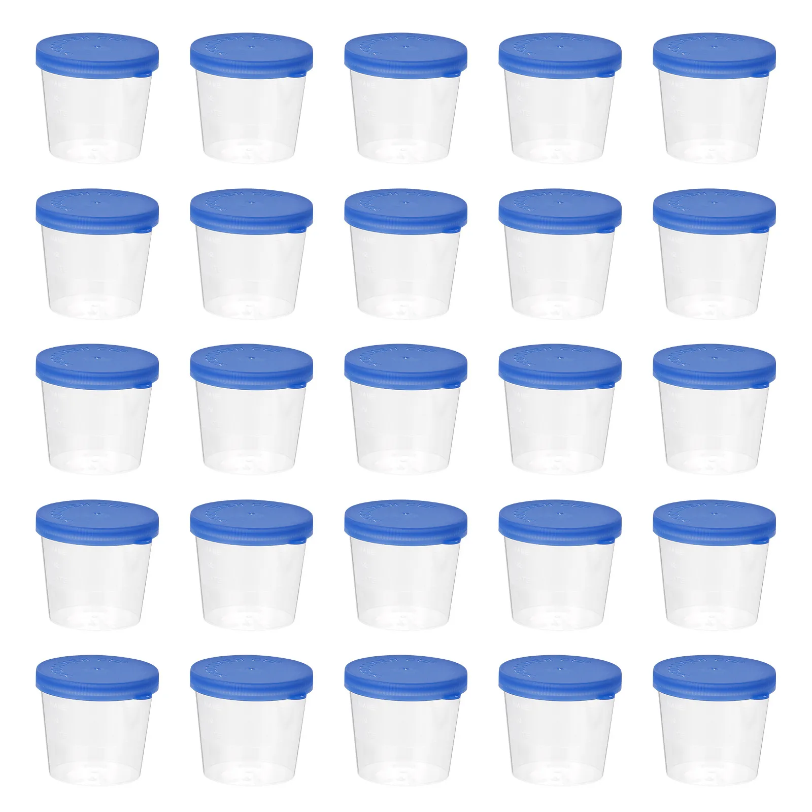50Pcs Disposable Urine Cups Plastic Specimen Containers Leakproof for Ovulation Pregnancy Testing 40ml Random Color