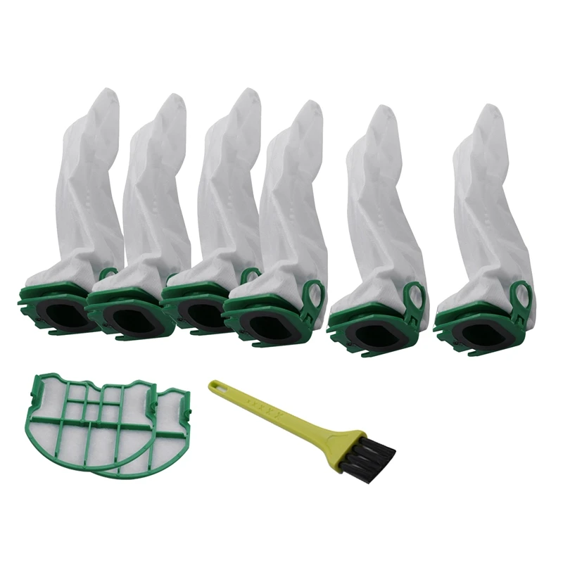 

【Hot Cake 】6 Pieces Replacement Bags For Vorwerk 2 Pieces HEPA Filter For Kobold VB100 Vacuum Cleaner