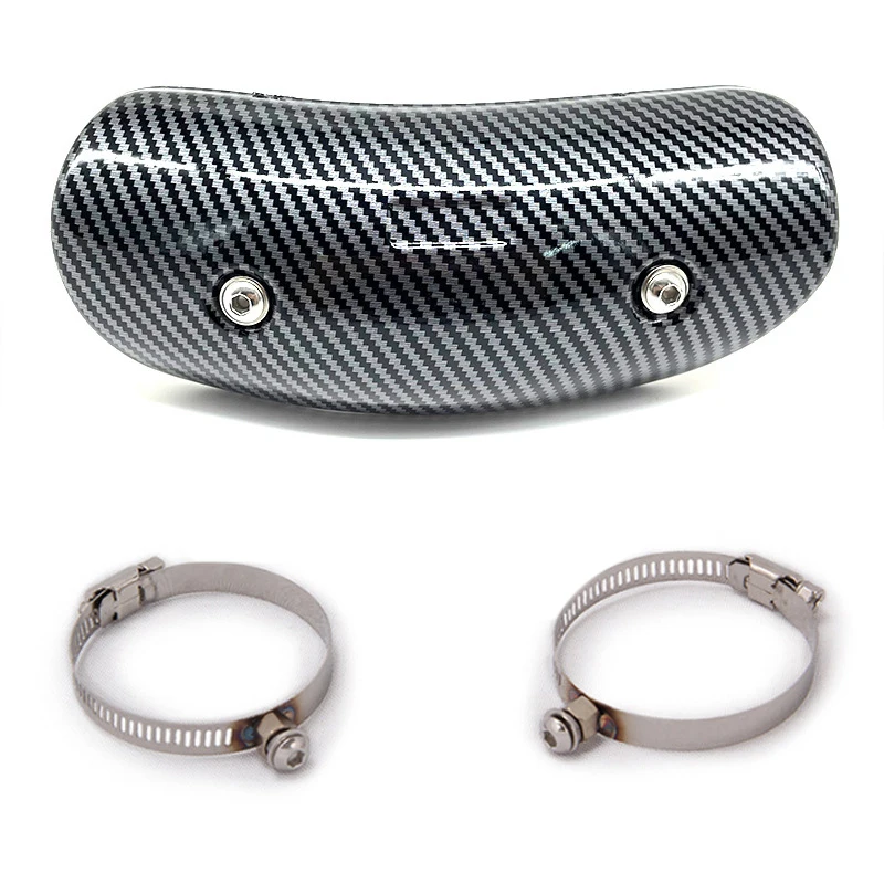 Universal Motorcycle Exhaust Pipe Protector Heat Shield Cover Guard Anti-scalding Cover FOR Pit Bike Cafe Racer Moto Accesories - Image 2