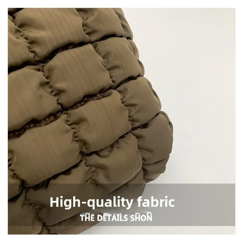 

New Large Capacity Tote Bag Thickened Cotton Checkered Pattern Shoulder Bag Women's Bag