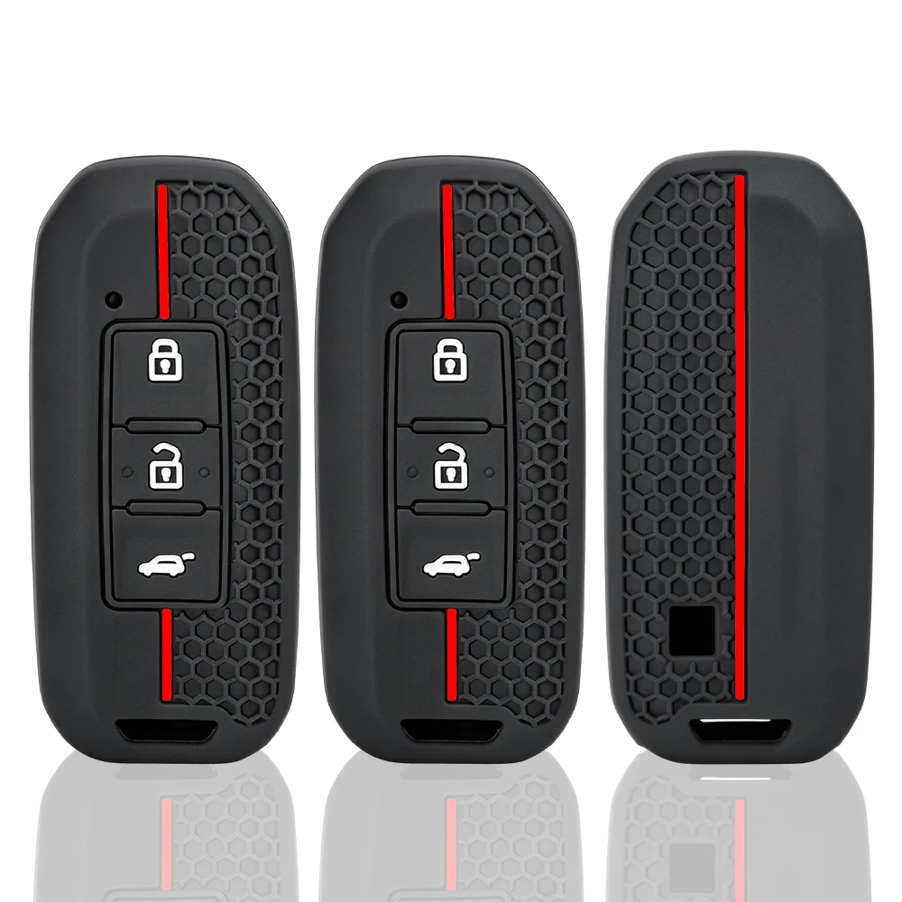 3 Buttons Silicone for 2021-2022 Chevrolet Captiva Turbo 2023 Chevy Groove Blazer Enjoy Optra Hect Smart Key Remote Key Cover