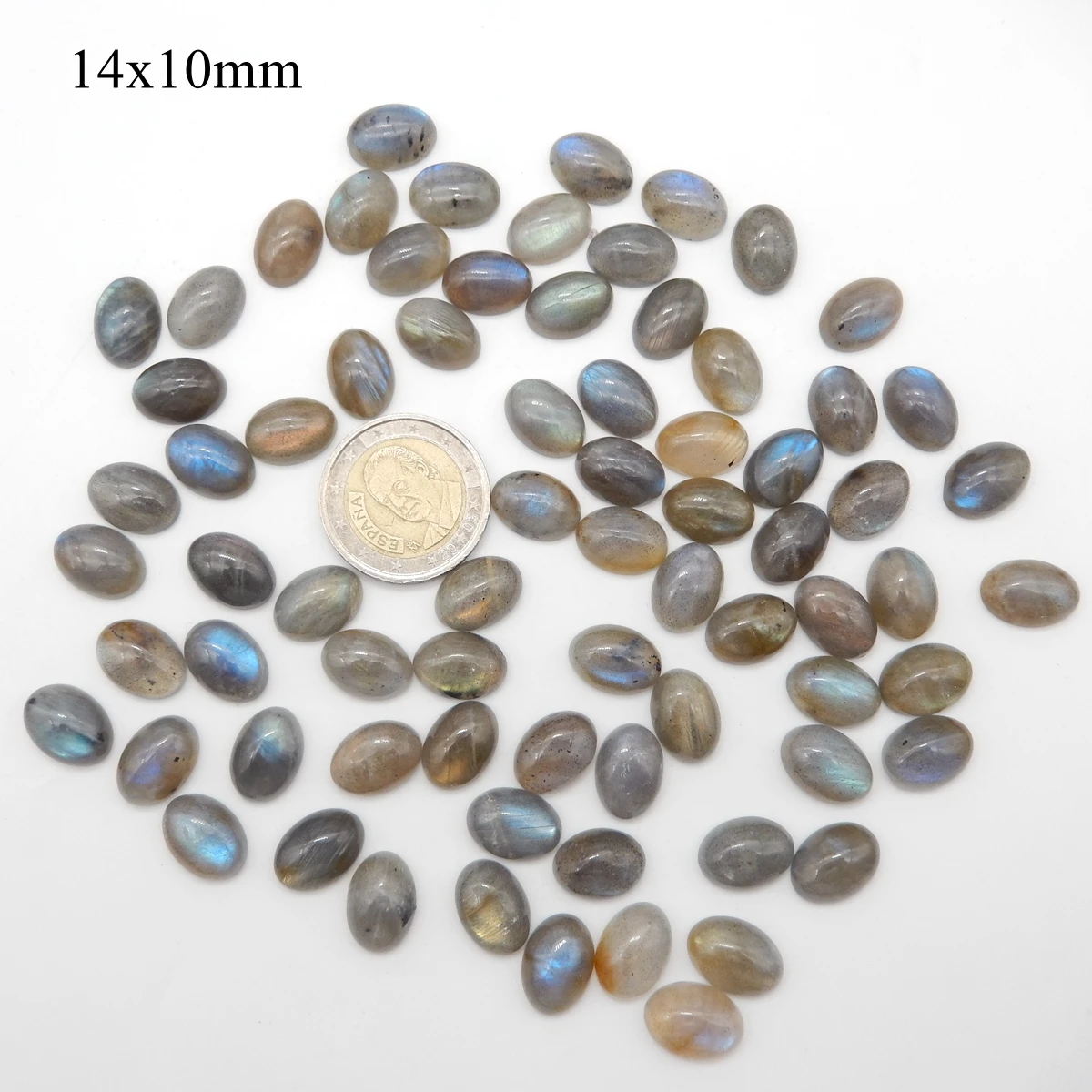 6PCS Natural Labradorite Oval Cabochon Lot, Loose Gemstone for Jewelry Making , Stone Cabochon, Flashy Labradorite  customized