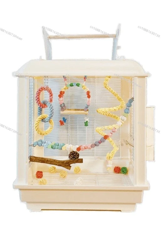 Luxury Parrot Cage Ecological Transparent Acrylic Bird Cage