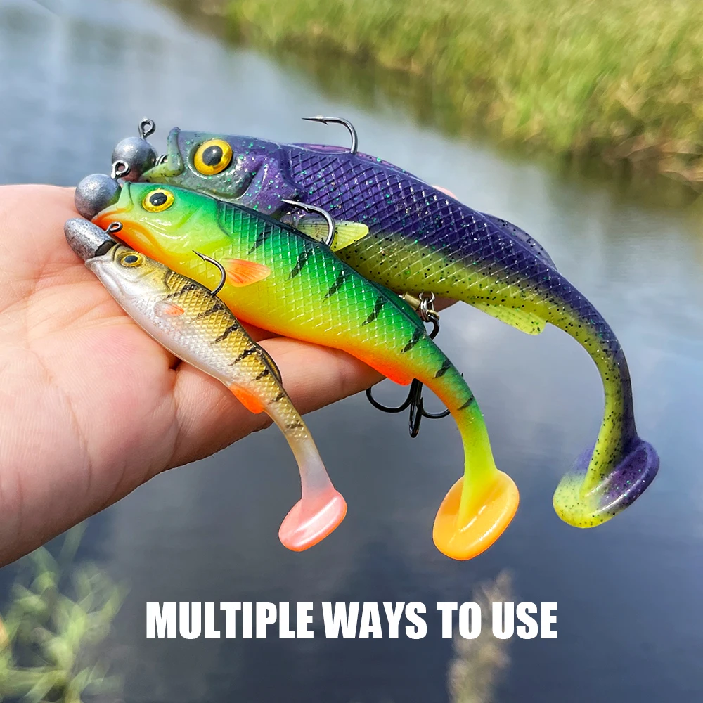 Vigour Perch Roach 7cm 11cm 14cm Soft Lures Shads Perch Pike Zander Fishing Lures Paddle Tail UV Silicone Swimbait Wobbler Pesca