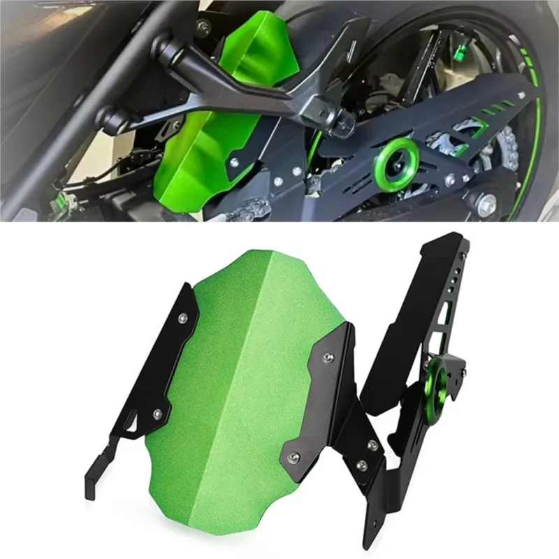 For Kawasaki Z500 Ninja 500 Ninja500 Z 500 SE 2024 2025 Rear Fender Extender Mudguard Splash Sprocket Chain Guard Cover Z500 