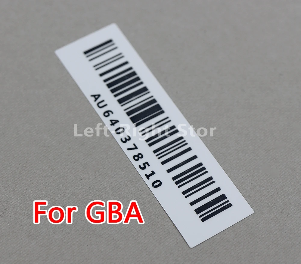 10PCS For GameBoy Advance GBA Serial Number Sticker Back Label Replacement For GameBoy GB GBC GBP Console