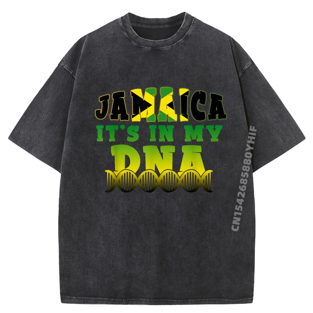 

Мужская футболка с принтом Ямайский флаг Ямайка It is In My Dna Мужские рубашки с графическим рисунком Роскошная одежда Мужская потертая рубашка большого размера