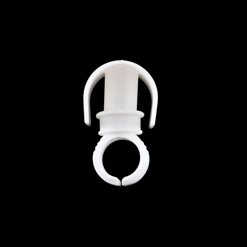 Professional Plastic Eyelash Grafting White Hand Held Eyelash Pallet Eyelash Glue Holders Eyelash Extension Tool Ink Cup Rings