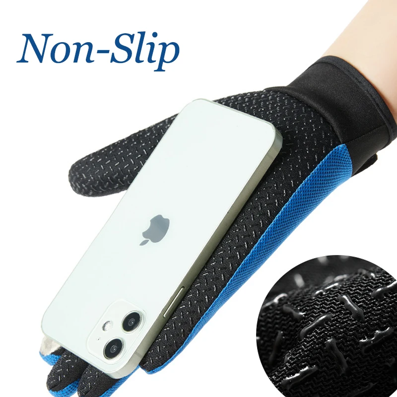 Летние солнцезащитные нескользящие дышащие перчатки для рыбалки, мужские и женские уличные износостойкие походные спортивные перчатки с двумя пальцами, новые