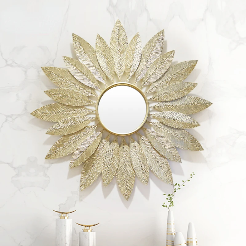 

Wall Decorative Mirror Nordic Quality Glass Round Large Aesthetic Decorative Mirror Bathroom Espejos De Pared Home Decor