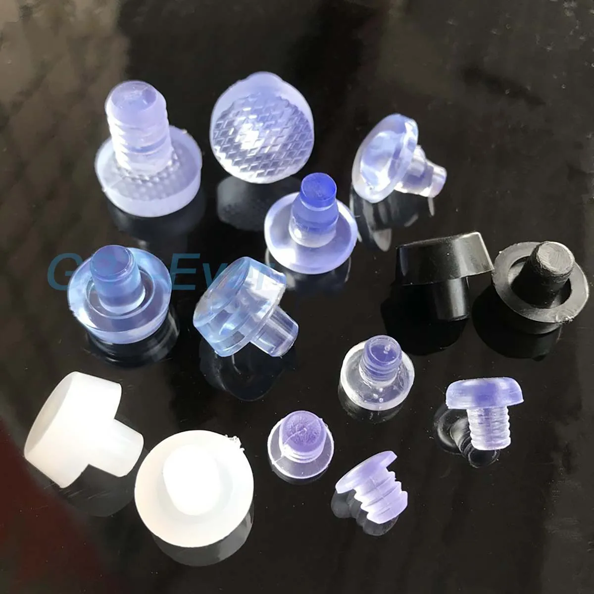 

10/20Pcs Solid PVC Plastic Stoppers 5/6/7/8mm Transparent/Black/White Hole End Caps Inserts Seal Plugs Chair Non-Slip Feet Pads