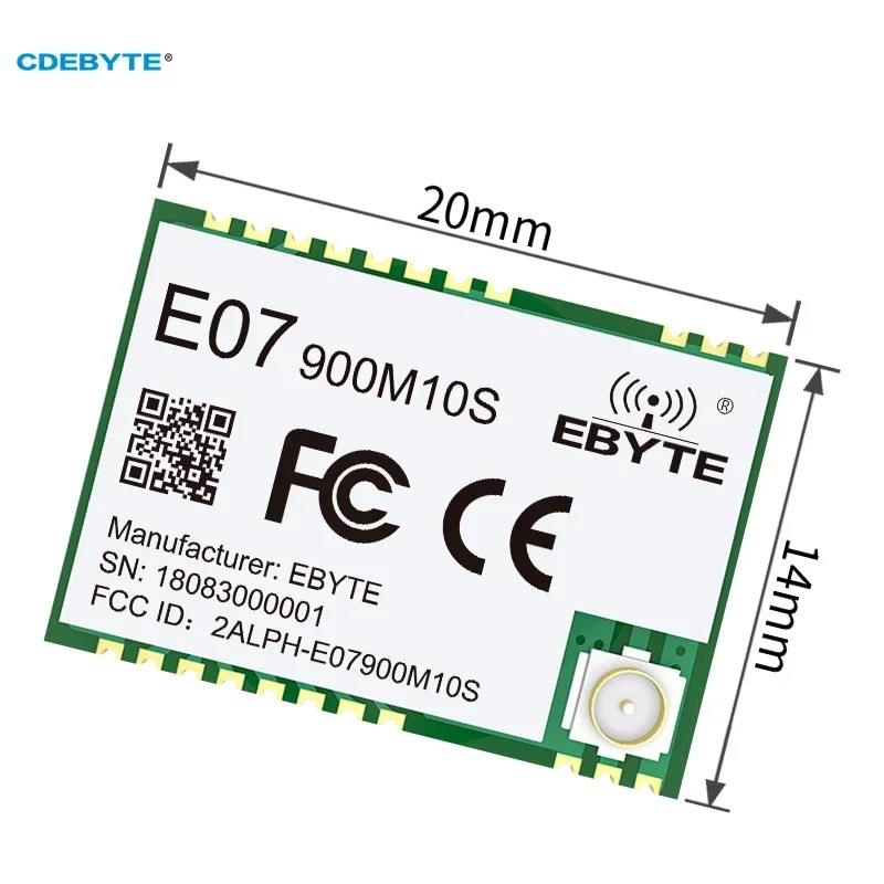 5PCS E07-900M10S CC1101 Wireless RF Transmitter SPI 10dBi 1.5km CDEBYTE IPEX Stamp Hole Logic ICs SMD DIY Electronic Module IoT