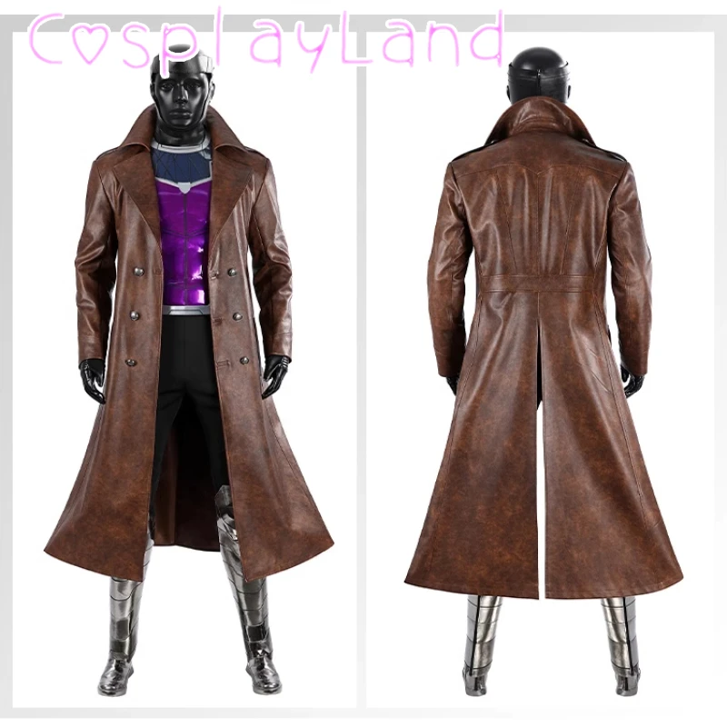 

Disfraz Gambit Cosplay Costume Fanstasy Men Suit Hallowen Carnival Clothing SuperHero Jacket Jumpsuit Costume Custom Made