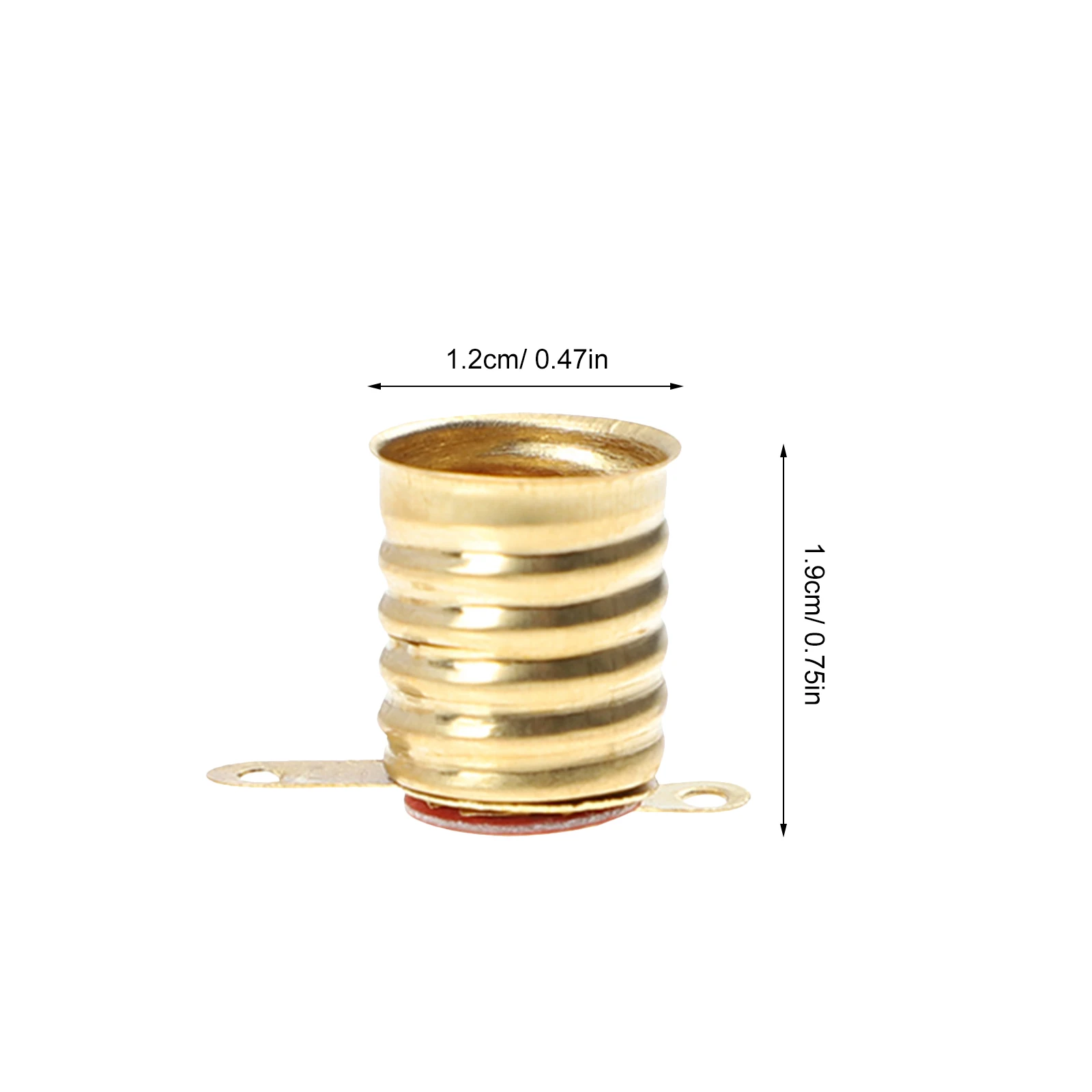 50Pcs Lamp Socket High Grade Copper Bulb Holder for Indicator Lights Home Experiment Physics Lab Use Reliable Performance